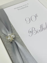 Load image into Gallery viewer, 90th Birthday Card - Personalised Luxury Greeting Card