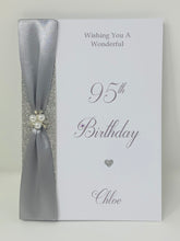 Load image into Gallery viewer, 95th Birthday Card - Personalised Luxury Greeting Card