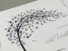 Load image into Gallery viewer, 46th Wedding Anniversary Card - Games 46 Year Forty Sixth Anniversary Luxury Greeting Card, Personalised  - Sweeping Heart