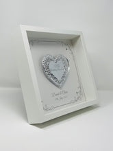 Load image into Gallery viewer, 55th Emerald 55 Years Wedding Anniversary Frame - Intricate Mirror Heart