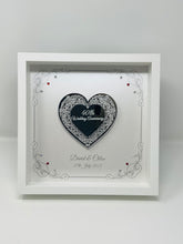 Load image into Gallery viewer, 40th Ruby 40 Years Wedding Anniversary Frame - Intricate Mirror Heart
