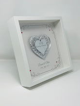 Load image into Gallery viewer, 40th Ruby 40 Years Wedding Anniversary Frame - Intricate Mirror Heart