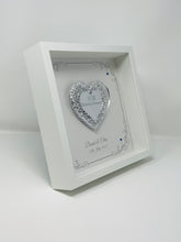 Load image into Gallery viewer, 45th Sapphire 45 Years Wedding Anniversary Frame - Intricate Mirror Heart