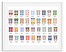 Load image into Gallery viewer, Wellington Boots Family Watercolour Print - Rain Boot