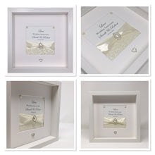 Load image into Gallery viewer, 39th Lace 39 Years Wedding Anniversary Ribbon Frame - Pebble