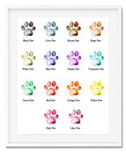 Load image into Gallery viewer, Hand Print Family Personalised Watercolour Print