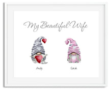 Load image into Gallery viewer, Valentines Day Gnome Love Nordic Gonk Family Print