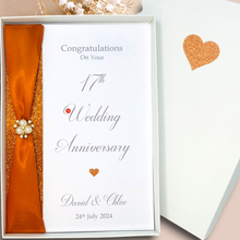 Load image into Gallery viewer, 17th Wedding Anniversary Card - Furniture 17 Year Seventeenth Anniversary Luxury Greeting Card Personalised
