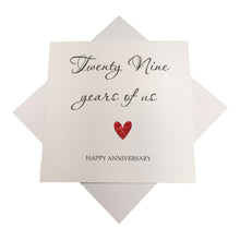 Load image into Gallery viewer, 29th Anniversary Card - Furntiure 29 Years Greeting Card Personalised - Year Of Us
