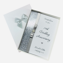 Load image into Gallery viewer, 29th Wedding Anniversary Card - Furniture 29 Year Twenty Ninth Anniversary - 18 Colour Coice - Luxury Bow

