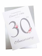 Load image into Gallery viewer, 30th Wedding Anniversary Card - Pearl - FN 30
