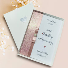 Load image into Gallery viewer, 39th Wedding Anniversary Card - Lace 39 Year Thirty Ninth Anniversary - 18 Colour Coice - Luxury Bow
