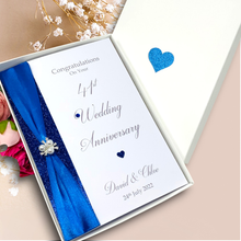 Load image into Gallery viewer, 41st Wedding Anniversary Card - Office Decor 41 Year Forty First Anniversary Luxury Greeting Card Personalised
