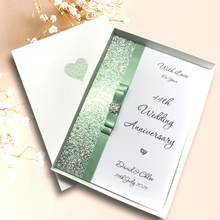 Load image into Gallery viewer, 44th Wedding Anniversary Card - Electronics 44 Year Forty Fourth Anniversary - 18 Colour Coice - Luxury Bow
