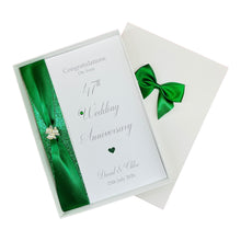 Load image into Gallery viewer, 47th Wedding Anniversary Card - Garden 47 Year Forty Seventh Anniversary Luxury Greeting Personalised
