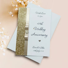 Load image into Gallery viewer, 48th Wedding Anniversary Card - Home Improvement 48 Year Forty Eighth Anniversary - 18 Colour Coice - Luxury Bow
