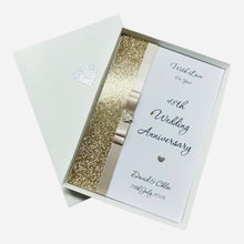 Load image into Gallery viewer, 48th Wedding Anniversary Card - Home Improvement 48 Year Forty Eighth Anniversary - 18 Colour Coice - Luxury Bow
