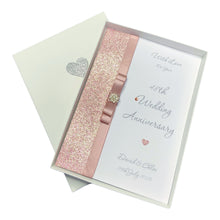 Load image into Gallery viewer, 48th Wedding Anniversary Card - Home Improvement 48 Year Forty Eighth Anniversary -14 Colour Coice - Luxury Bow
