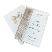 Load image into Gallery viewer, 48th Wedding Anniversary Card - Home Improvement 48 Year Forty Eighth Anniversary - 18 Colour Coice - Luxury Bow
