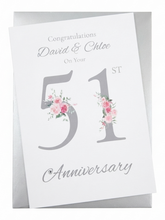 Load image into Gallery viewer, 51st Wedding Anniversary Card - Photo  - FN 51
