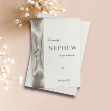 Load image into Gallery viewer, Nephew Wedding Card - Personalised - WR 29
