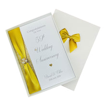 Load image into Gallery viewer, 59th Wedding Anniversary Card - Charity 59 Year Fifty Ninth Anniversary Luxury Greeting Personalised Gift
