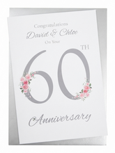 Load image into Gallery viewer, 60th Wedding Anniversary Card - FN 60
