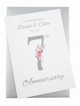 Load image into Gallery viewer, 7th Anniversary Card - Copper - FN 7
