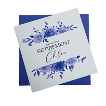 Load image into Gallery viewer, Retirement Card - Personalised Luxury Greeting Card - Daisy
