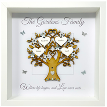 Load image into Gallery viewer, Family Tree Frame - Grey &amp; Silver Glitter - Contemporary
