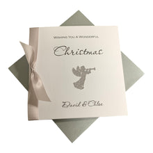 Load image into Gallery viewer, Angel Christmas Card - Luxury Greeting Card Personalised
