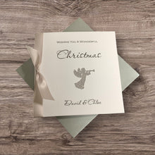 Load image into Gallery viewer, Angel Christmas Card - Luxury Greeting Card Personalised
