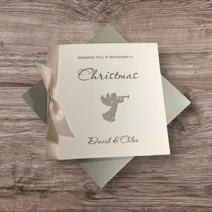 Angel Christmas Card - Luxury Greeting Card Personalised