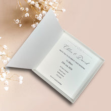 Load image into Gallery viewer, Wedding Day Invite Invitation Card - Handmade Personalised - 20 Colour Choice - Envelope or Gift Box - Bride &amp; Groom - Choose Pack Quantity (D1)
