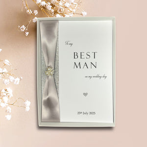 To My Best Man On Our Wedding Day Card - Colour Choice