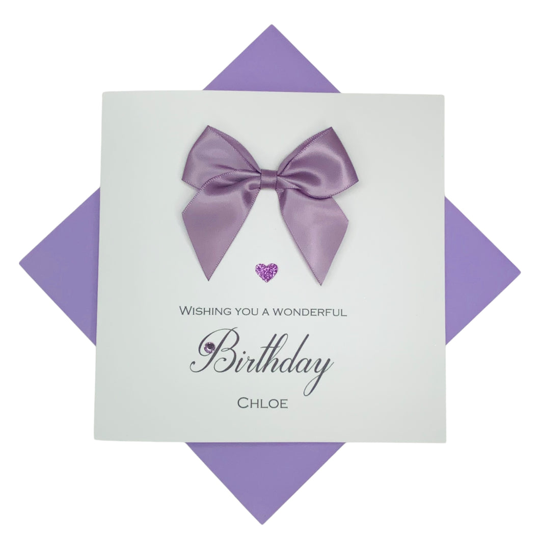 Regal Bow Birthday Card