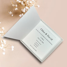 Load image into Gallery viewer, Wedding Day Invite Invitation Card - Handmade Personalised - 20 Colour Choice - Envelope or Gift Box - Bride &amp; Groom - Choose Pack Quantity (D2)
