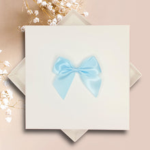 Load image into Gallery viewer, 18th Anniversary Card - Porcelain 18 Year Wedding Anniversary Luxury Greeting Card Personalised -  Regal Bow