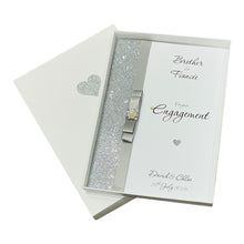 Load image into Gallery viewer, Brother &amp; Fiancée Engagement Card  - Luxury Greeting Card Personalised - Colour Choice - LB78

