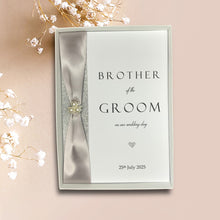 Load image into Gallery viewer, Brother Of The Groom On Our Wedding Day Card - Colour Choice
