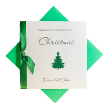 Load image into Gallery viewer, Christmas Tree Card - Luxury Greeting Card Personalised
