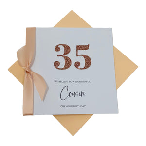 Cousin Birthday Card - Luxury Greeting Card