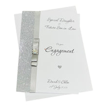 Load image into Gallery viewer, Daughter &amp; Future Son-in-law Engagement Card  - Luxury Greeting Card Personalised - Colour Choice - LB80
