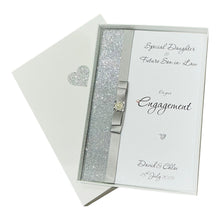 Load image into Gallery viewer, Daughter &amp; Future Son-in-law Engagement Card  - Luxury Greeting Card Personalised - Colour Choice - LB80
