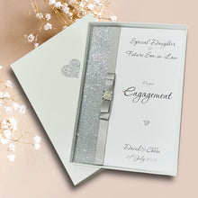 Load image into Gallery viewer, Daughter &amp; Future Son-in-law Engagement Card  - Luxury Greeting Card Personalised - Colour Choice - LB80
