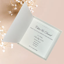 Load image into Gallery viewer, Wedding Day Invite Invitation Card - Handmade Personalised - 20 Colour Choice - Gift Box - Bride &amp; Groom - Choose Pack Quantity (D4)
