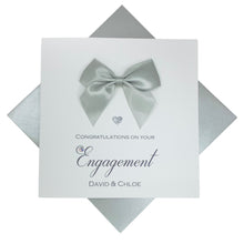 Load image into Gallery viewer, Engagement Card - Luxury Greeting Card Personalised - Regal Bow
