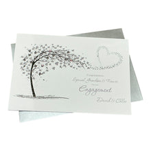 Load image into Gallery viewer, Grandson &amp; Fiancée Engagement Card - Greeting Personalised - SH 82
