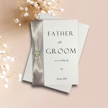 Load image into Gallery viewer, Father Of The Groom On Our Wedding Day Card - Colour Choice
