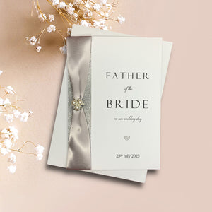 Father Of The Bride On Our Wedding Day Card - Colour Choice